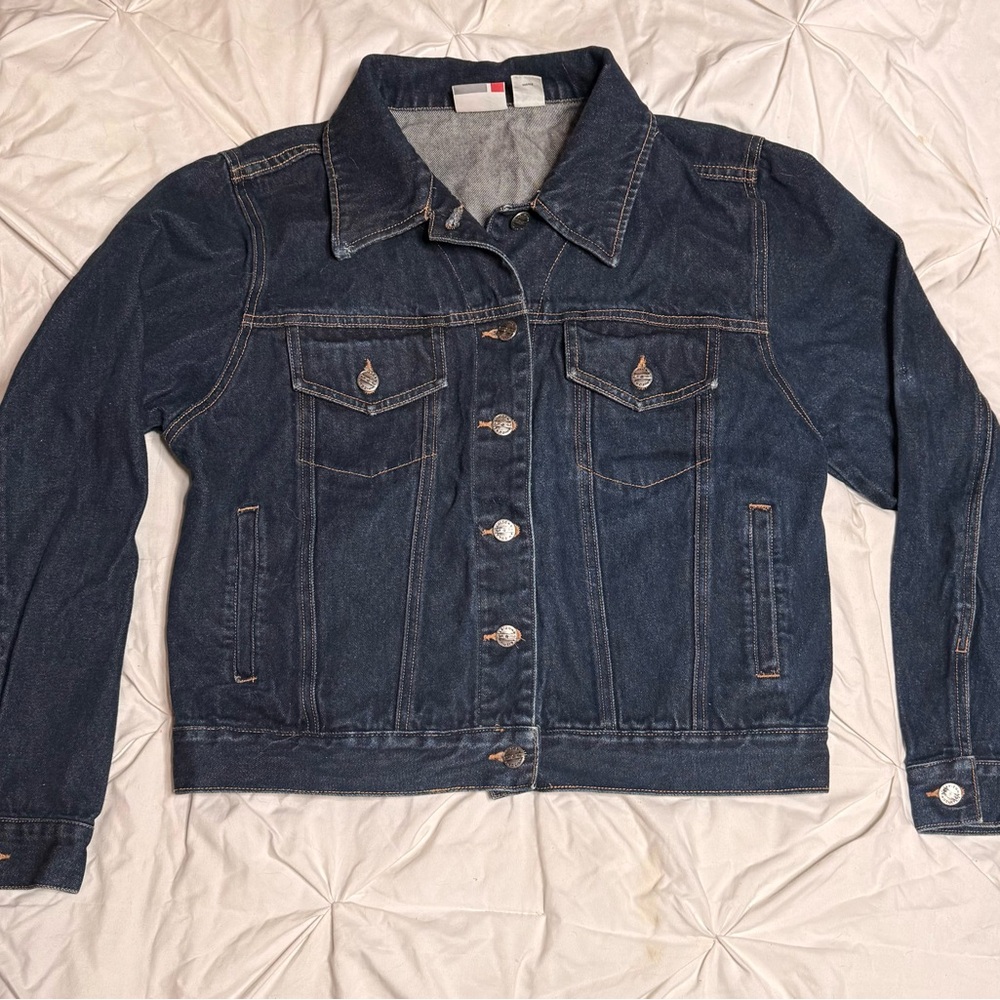 Size XL Arizona Jean Company Dark Blue Denim Jacket